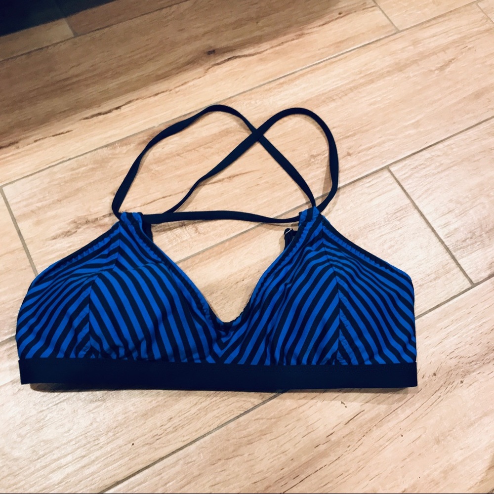 Athleta Black and Blue Bralette